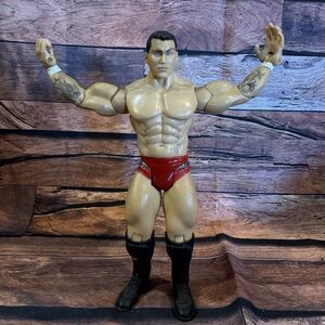 WWE Randy Orton Wrestling Action Figure Red Gear Ruthless Aggression Jakks